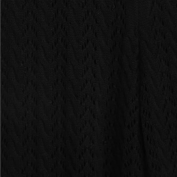 Balmy Breeze Black Crochet High-Waisted Swim Cover-Up Pants - Picture 7 of 7